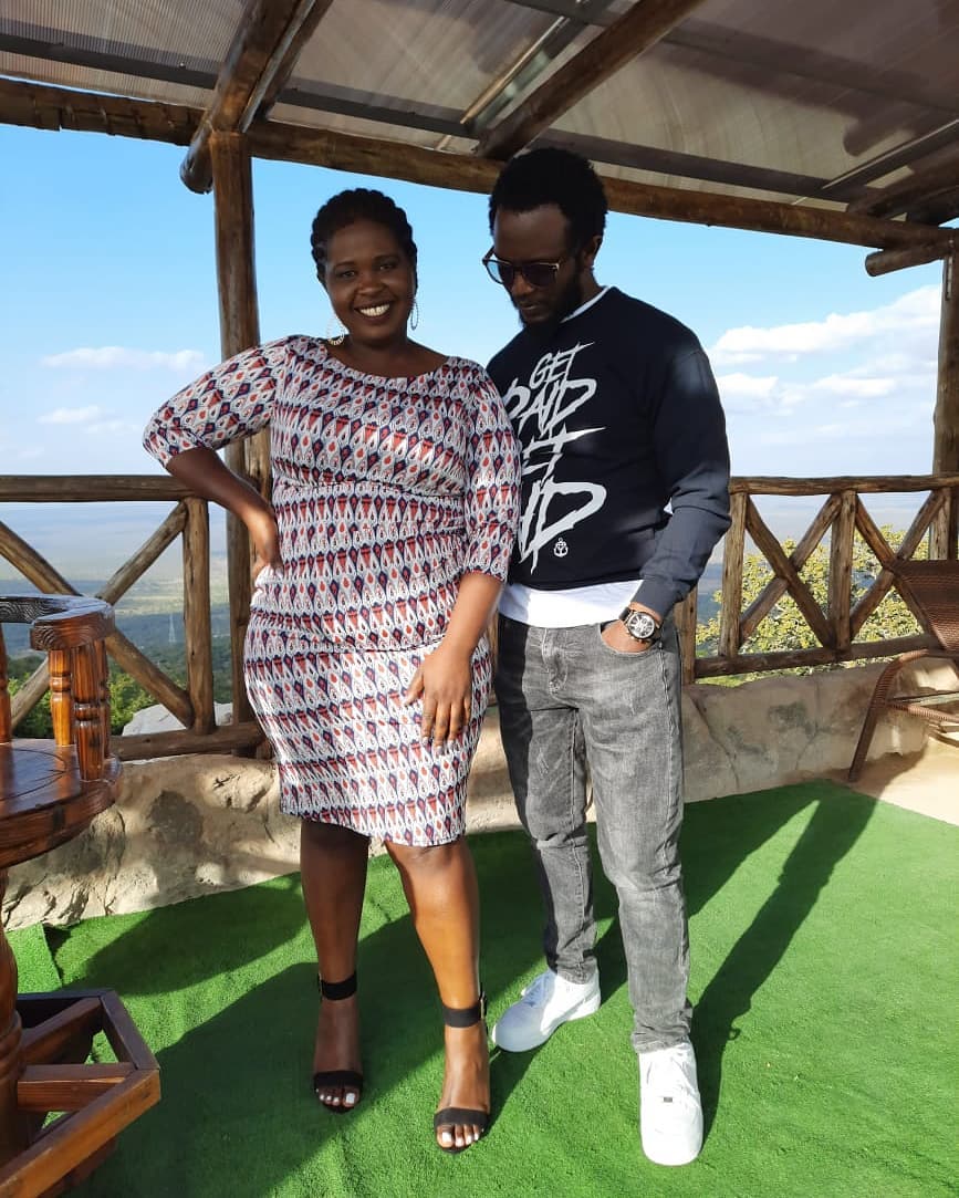 Professor Hamo and his baby mama Jemutai who is also a comedian. Photo credit: Instagram/hamoprof