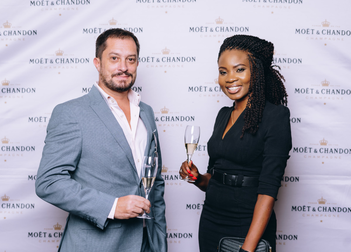 From left to right - Alexandre Helaine - Moët Hennessy Market Manager Eastern Africa and Lucia Musau CEO African Elite Group