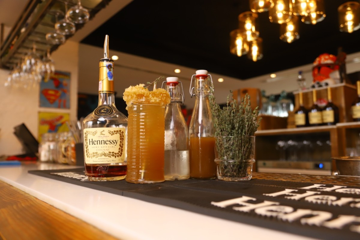 The Hennessy Bee cocktail made by Joseph Macharia