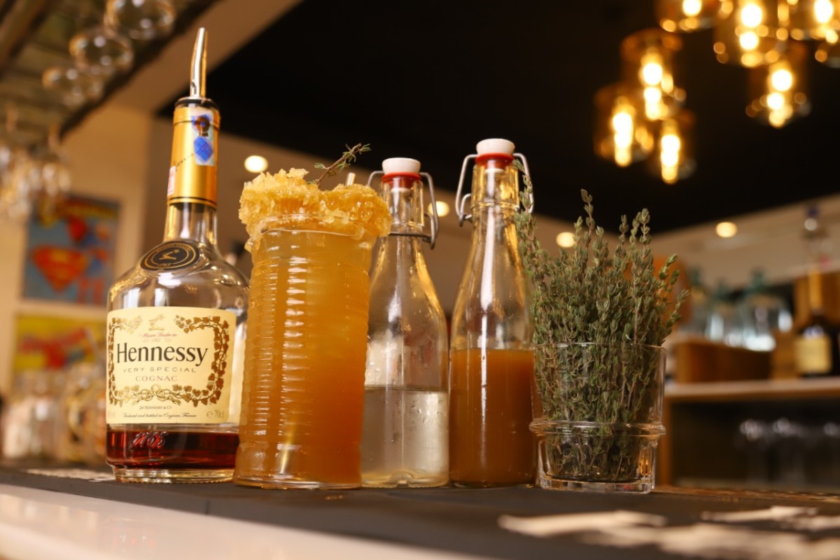 The Hennessy Bee cocktail made by Joseph Macharia