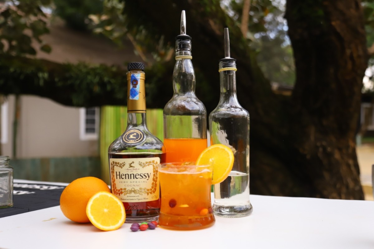 The Hennessy Breeze cocktail made by Stephano Wairagu