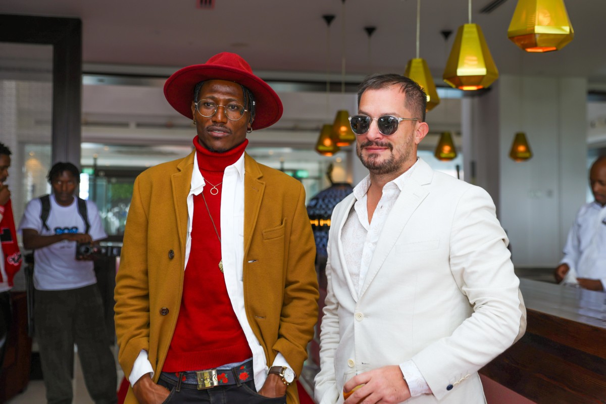 Award Winning artist Octopizzo and Moët Hennessy Market Manager Eastern Africa Alexandre Helaine