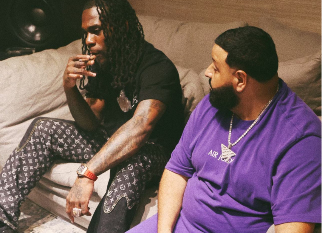 Working with DJ Khaled, Burna Boy becomes the first mainstream Afrobeats artiste to work with the 'We The Best' CEO. Photo credit: Instagram/djkhaled