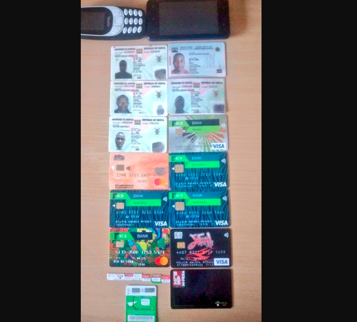 Photo courtesy of Twitter @DCI Scammers' fake documents