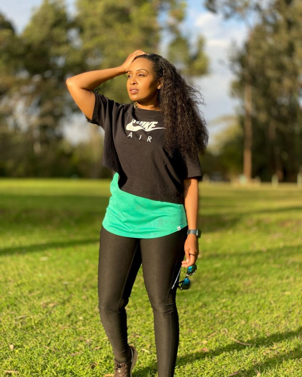 Sheila Mwanyigha outdoors enjoying the sun shine