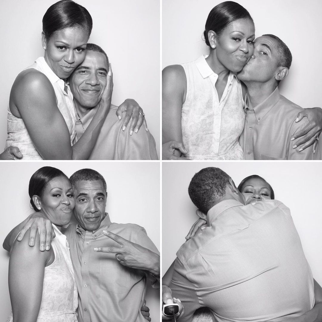 Michelle Obama and Barack Obama