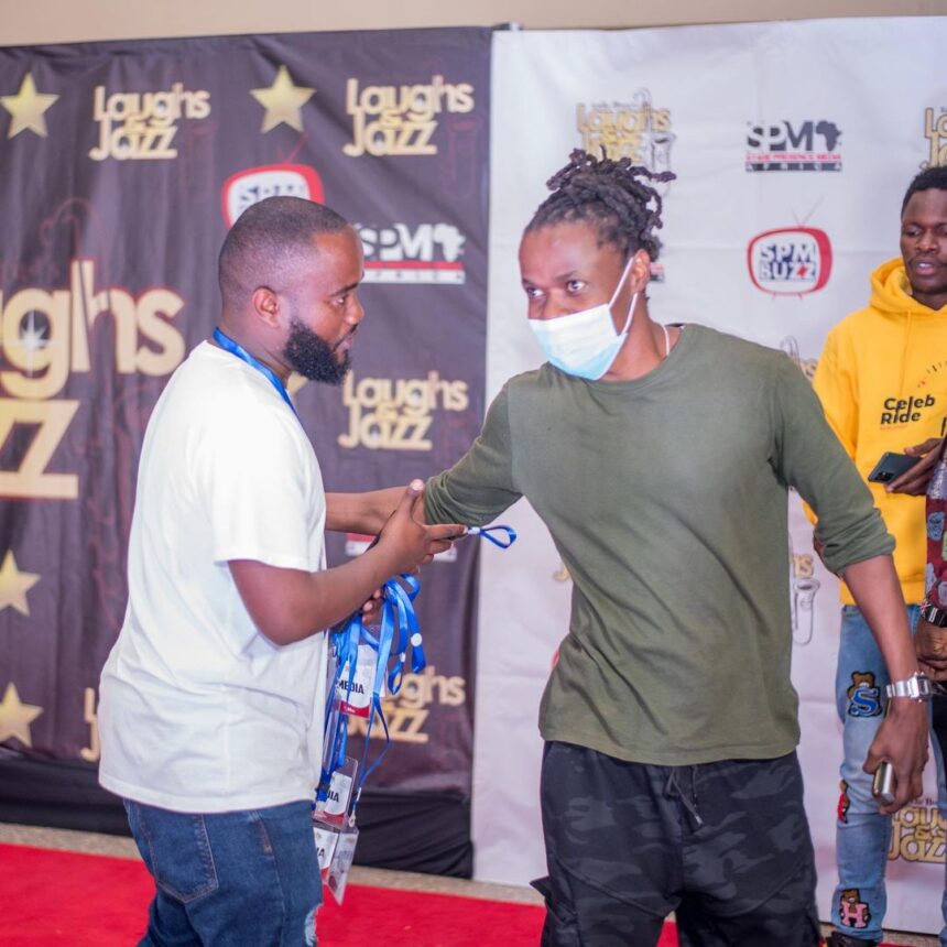 Rapper Juliani at Laughs and Jazz red-carpet
