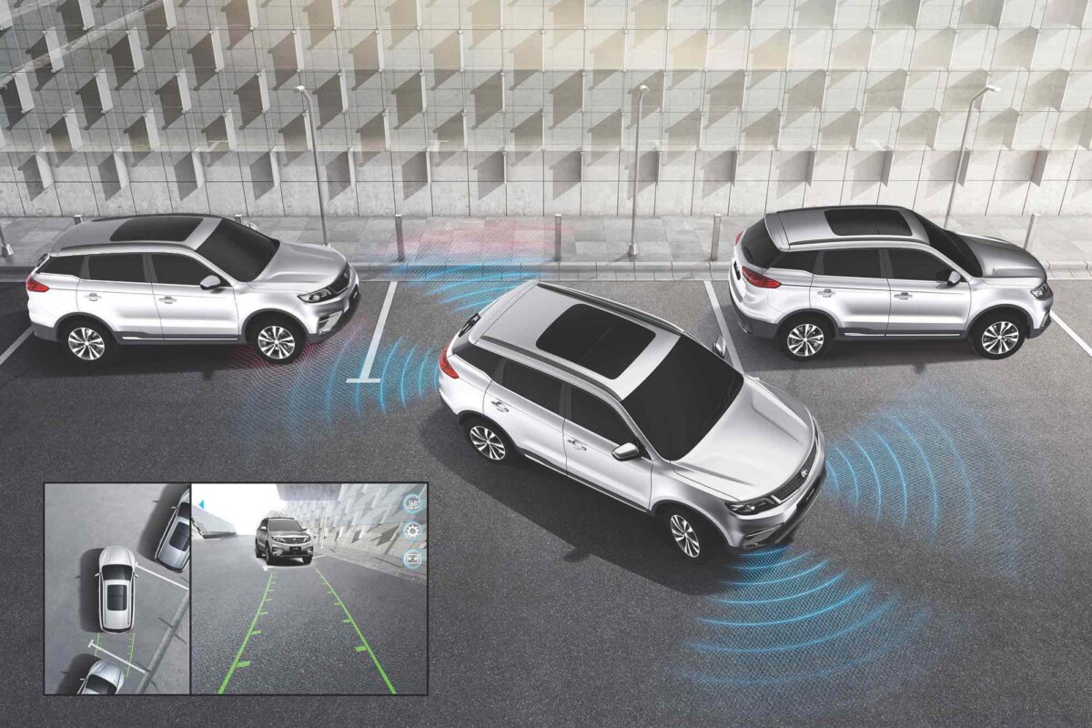Photo courtesy of Proton: The PROTON X70 360 degrees camera and parking sensors