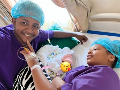 “I’m sorry I won’t be able to see your beautiful face” Eric Omondi’s girlfriend mourns the death of her baby