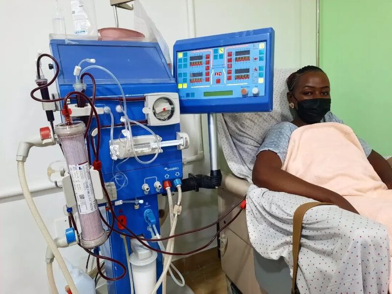 DJ Krowbar and his wife Wanjiru Karumba in hospital. PHOTO/Instagram (@djkrowbar).