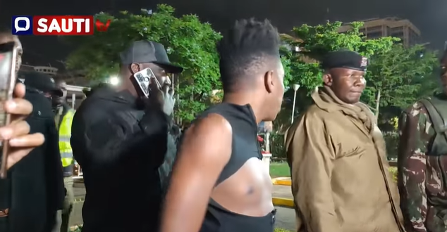Eric Omondi reportedly denied immediate entry at SolFest 2022.Photo grab credit:-Sauti TV