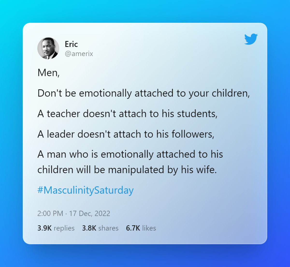 Tweet by Amerix