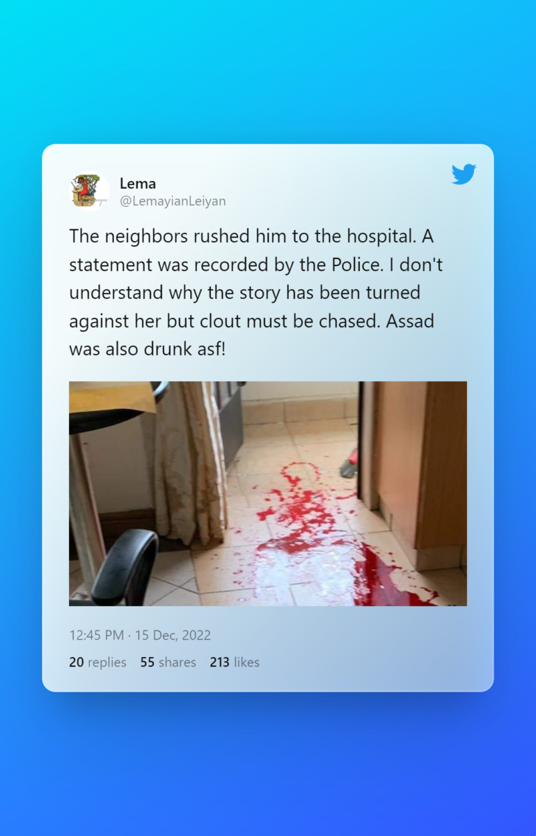 Tweet by Lemayian Leiyan
