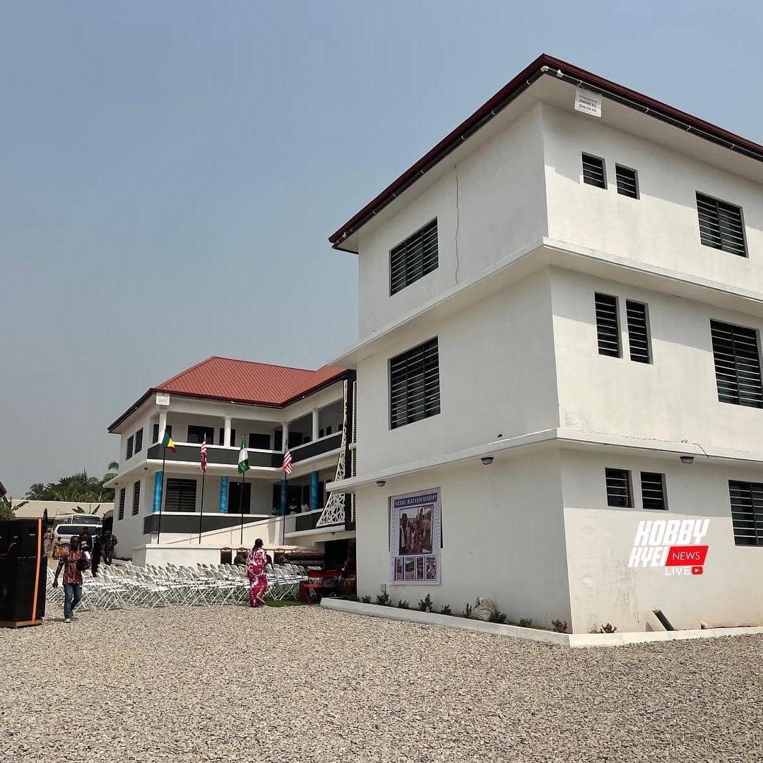 The newly opened Michael Blackson Academy by Michael Blackson in Ghana. Photo credit: Kobby Kyei News