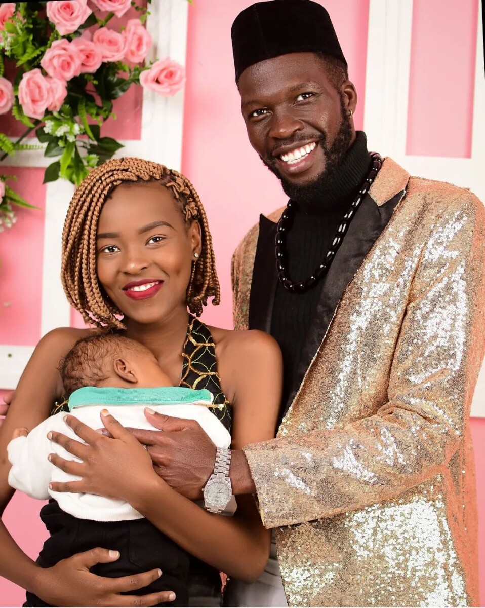 Jackton Odhiambo alias I Am Lizer and his family