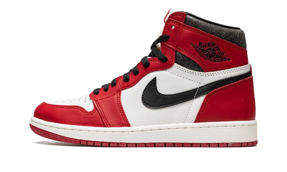 Air Jordan 1 Retro High OG 'Chicago Lost and Found' colorway. Photo credit: stadiumgoods.com