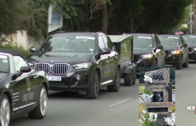 AKA burial: Slain rapper's funeral procession made up of high-end BMWs alone (Photos)