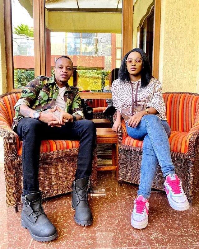 Prezzo and NRG Radio presenter Azzeezah Hashim. Photo/Courtesy