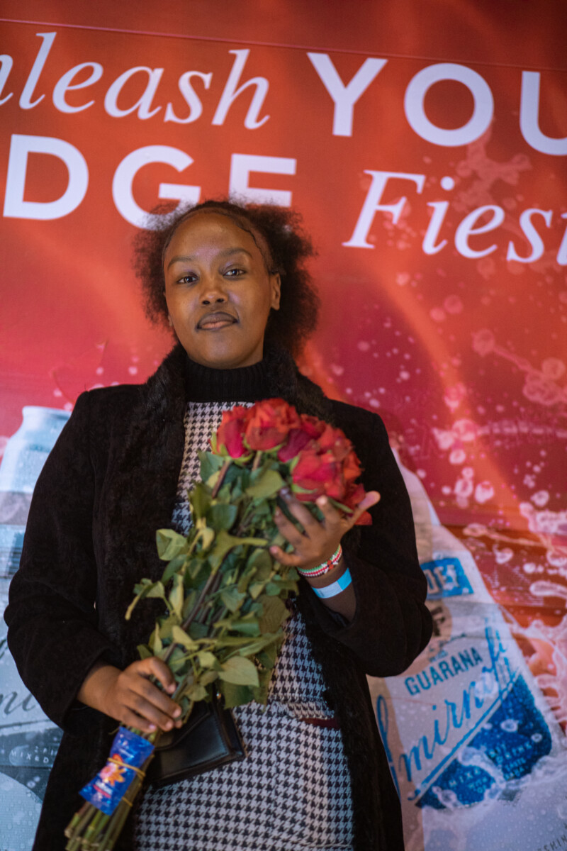 A Anto Neosoul fan at the Smirnoff booth. Photo credit: supplied