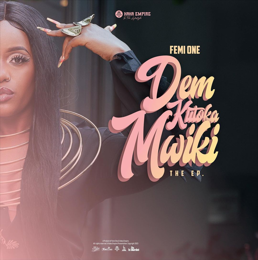The official cover art photo for Femi One's 'Dame toka mwiki'. Photo credit: Instagram/femi_one