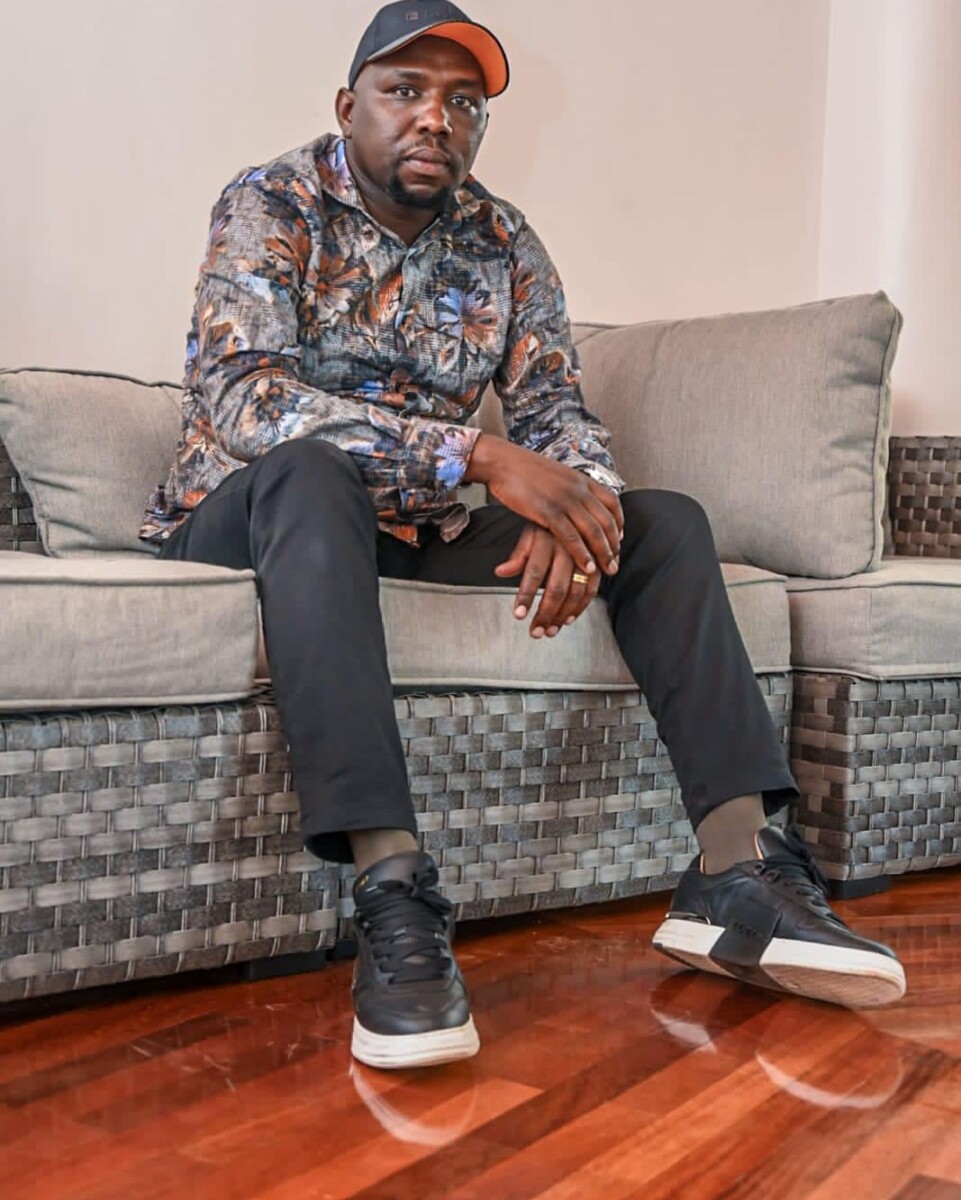 CS Kipchumba Murkomen spotted rocking Philipp Plein 'Super Street Lo-Top Sneakers Hexagon. Photo credit: Instagram/senatormurkomen with the photo as taken by his cameraman, Vincent Sende