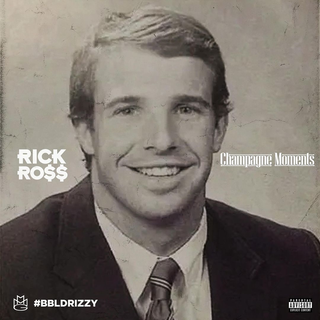 The official cover art photo for Rick Ross' 'Champagne Moments' record that calls out Drake. Photo credit: Instagram/richforever
