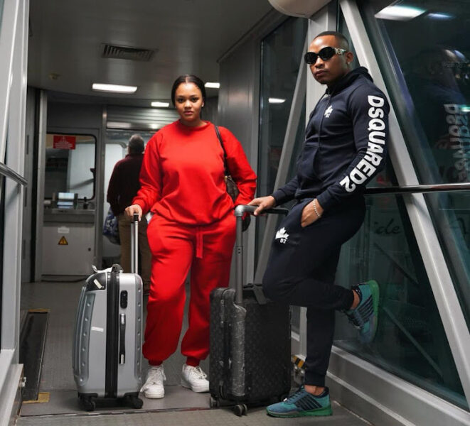 Otile Brown and his former manager Mumbi Maina during good times. Photos/Instagram (@_mumbimaina)