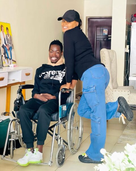 Rachael Otuoma pictured alongside her late husband, former AFC Leopards star Ezekiel Otuoma.PHOTO: Instagram / @rachealotuoma