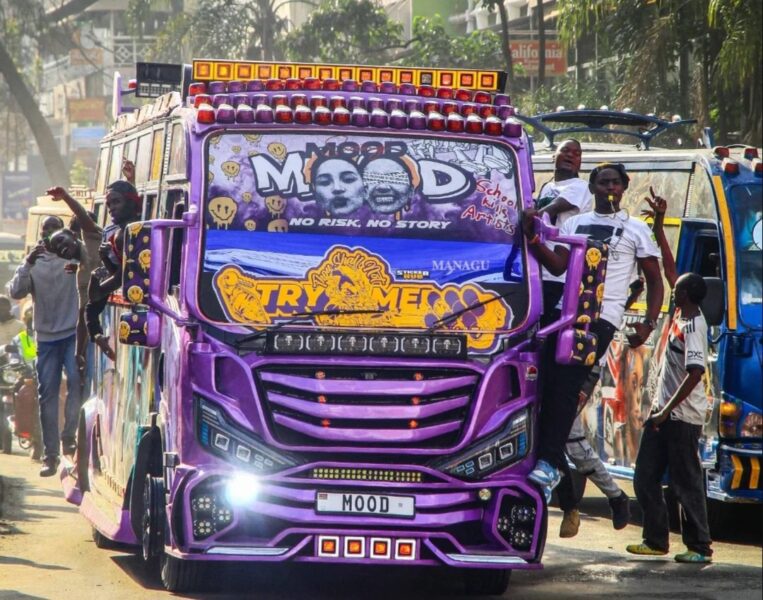 George Ruto's matatu during its launch. PHOTO/X/@Nganya_Reviews