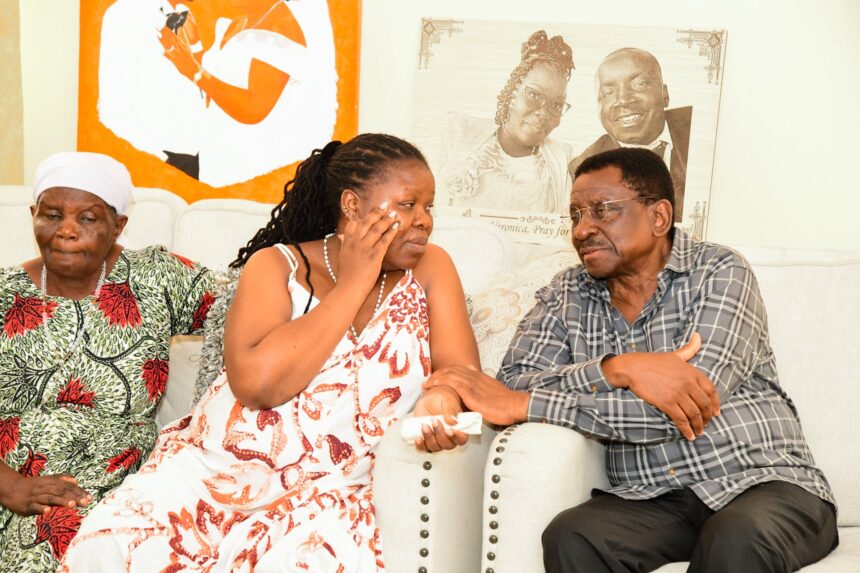 James Orengo with Festus Amimo widow