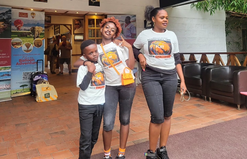 Late Betty Bayo with her children