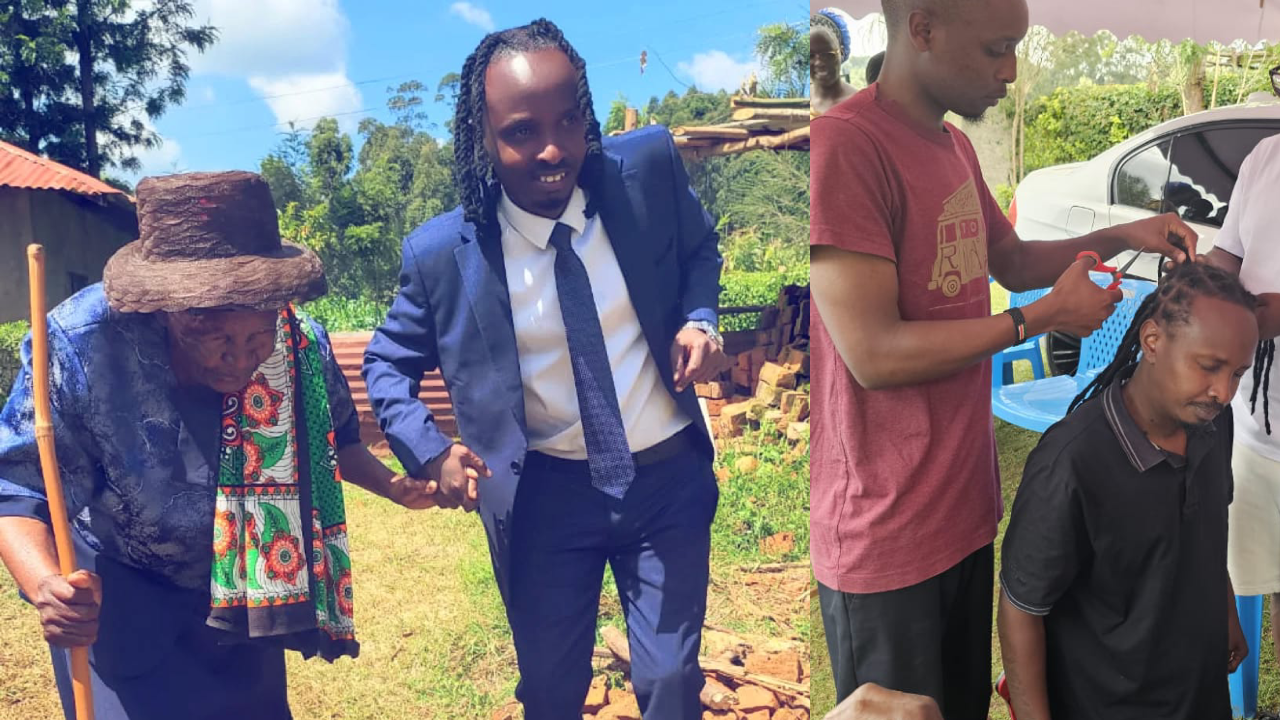 Smallz Lethal shaved his hair in honor of his grand mother