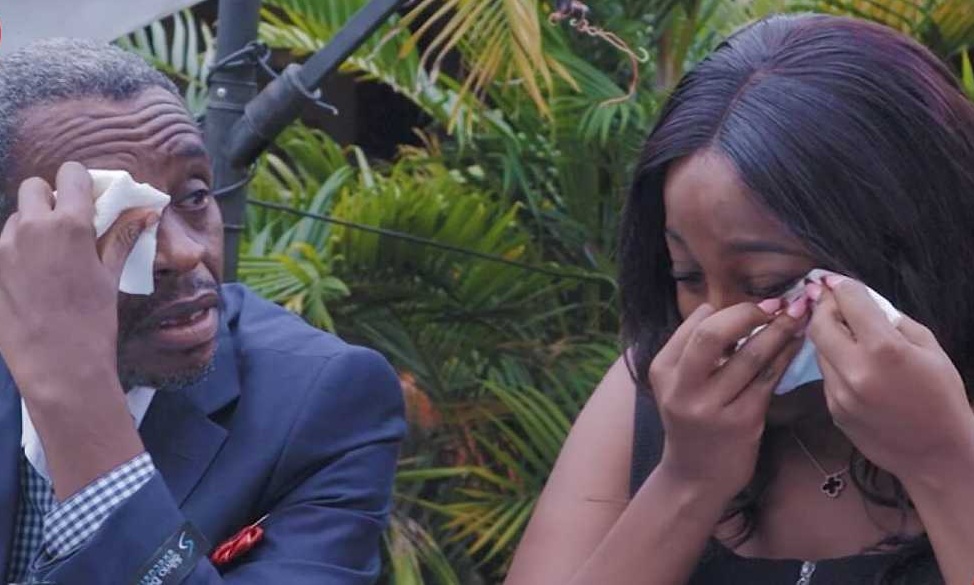 Jackie Matubia with her late father