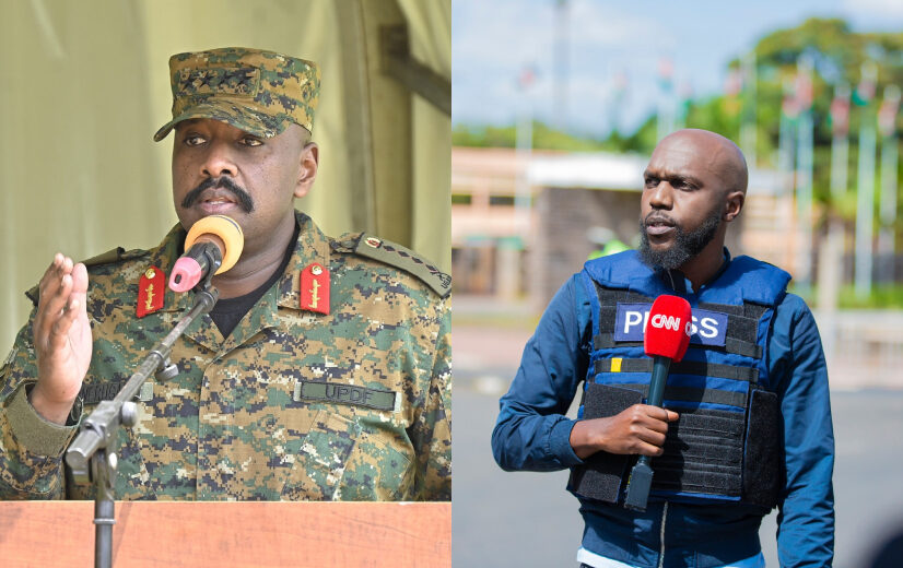 Larry Madowo and Muhoozi