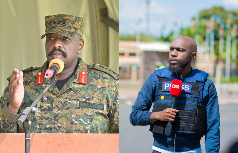 Larry Madowo and Muhoozi