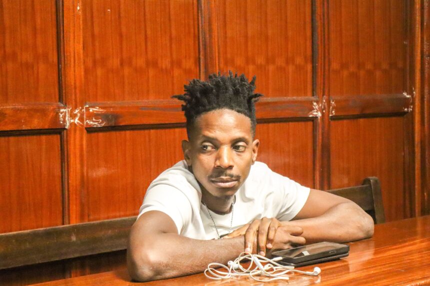 Eric Omondi when he appeared before Milimani Principal Magistrate Carolyne Nyaguthii Mugo on Thursday, January 22, 2026. PHOTO/Facebook