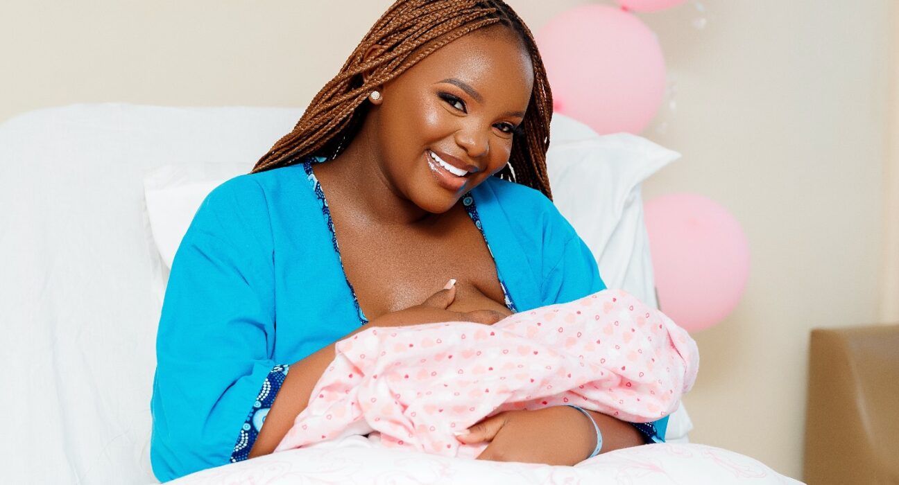 Dorea Chege poses with her newborn daughter Tipharah Meleah Wanjiku Ndegwa after she gave birth to her on March 24, 2025. PHOTO/Instagram/@dorea_chege