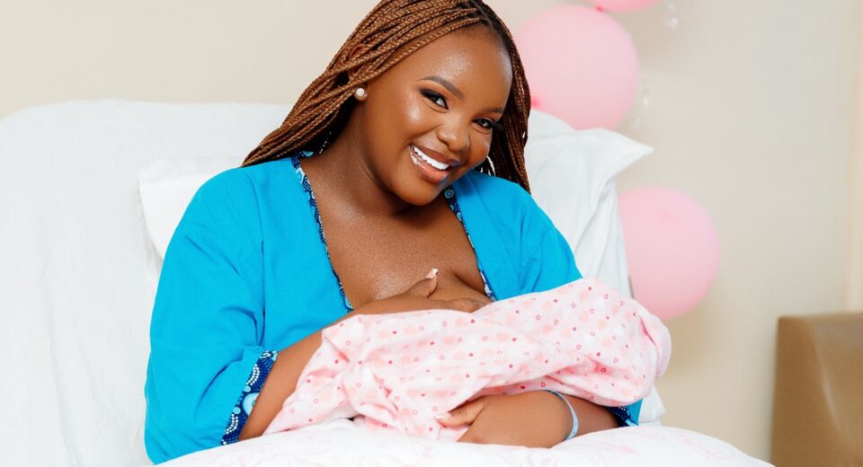 Dorea Chege poses with her newborn daughter Tipharah Meleah Wanjiku Ndegwa after she gave birth to her on March 24, 2025. PHOTO/Instagram/@dorea_chege