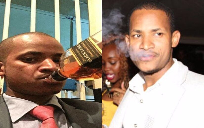 Babu Owino smoking and drinking