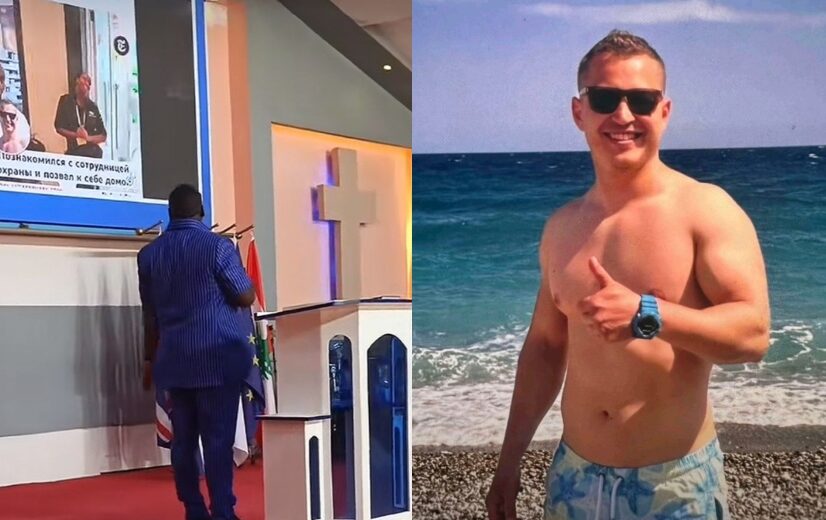 Pastor Victor Kanyari juxtaposed with Russian national Yaytseslav