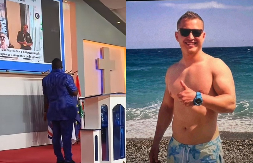 Pastor Victor Kanyari juxtaposed with Russian national Yaytseslav