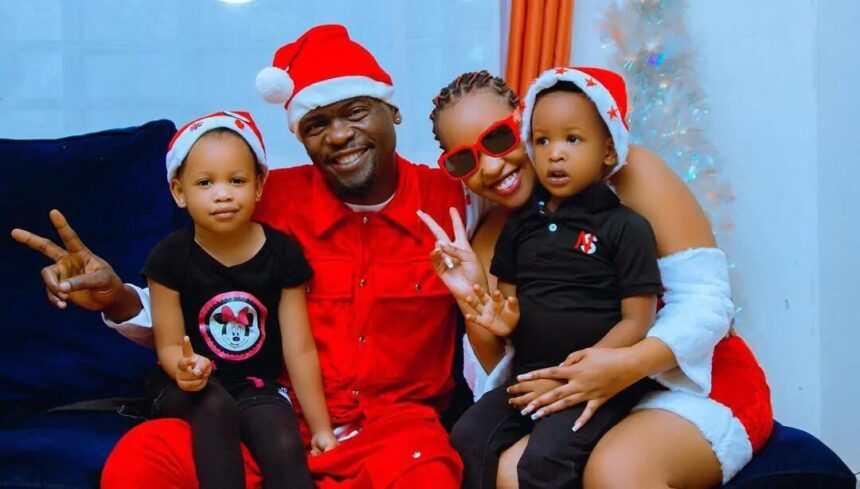 Sandra Tetta and Weasel with their children